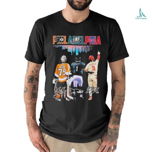 Official Philadelphia Sport Team Hart Hurts and Harper Signatures 2023 Shirt