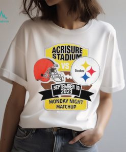 Official Pittsburgh Steelers vs. Cleveland Browns Monday Night Matchup 2023 shirt