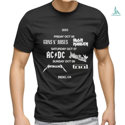 Official Power Trip 2023 Merchandise Logo Lineup Shirt