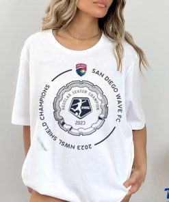 Official San Diego Wave Fc 2023 Shield Champs Circle Shirt