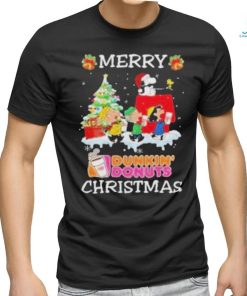 Official Santa snoopy and peanuts dunkin’ donuts 2023 merry christmas Shirt