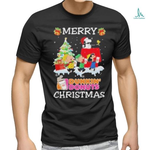 Official Santa snoopy and peanuts dunkin’ donuts 2023 merry christmas Shirt