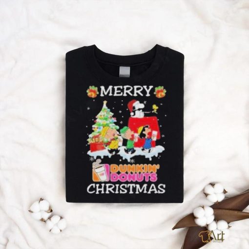 Official Santa snoopy and peanuts dunkin’ donuts 2023 merry christmas Shirt