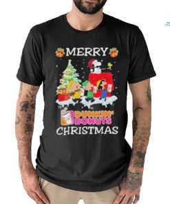 Official Santa snoopy and peanuts dunkin’ donuts 2023 merry christmas Shirt