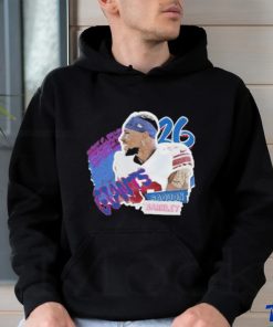 Official Saquon Barkley Football Paper New York Giants T shirt