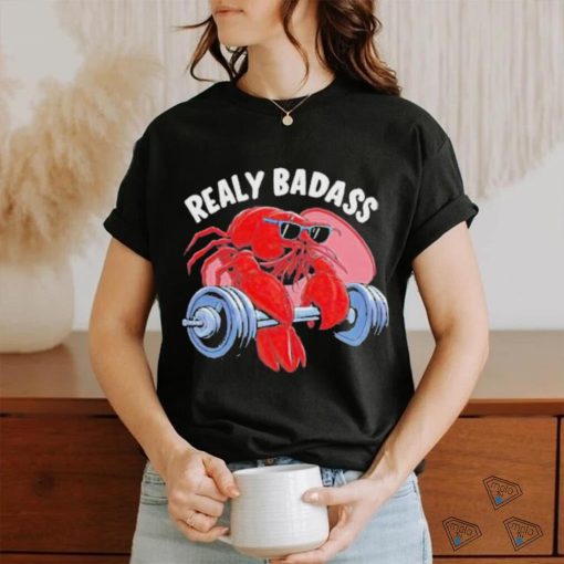 Official Shrimp realy badass gym T shirt