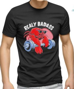 Official Shrimp realy badass gym T shirt