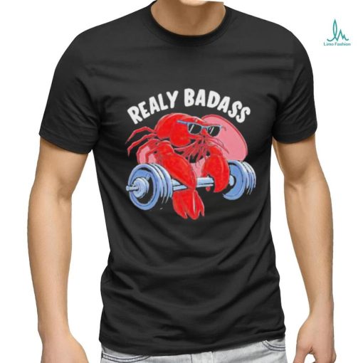 Official Shrimp realy badass gym T shirt
