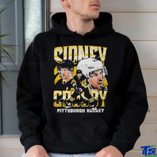 Official Sidney Crosby Pittsburgh Vintage Wht T Shirt