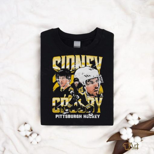 Official Sidney Crosby Pittsburgh Vintage Wht T Shirt