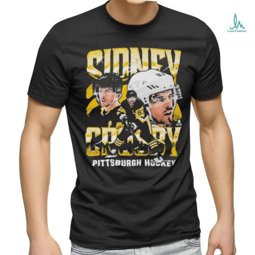 Official Sidney Crosby Pittsburgh Vintage Wht T Shirt