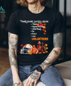 Official Tennessee Volunteers Thanksgiving Success Recipe T Shirt