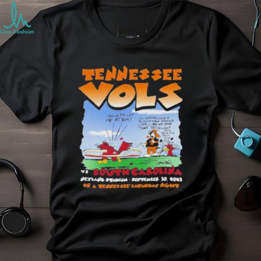 Official Tennessee Volunteers Vs South Carolina neyland Stadium September 30 2023 On A Tennessee Saturday Night T Shirt