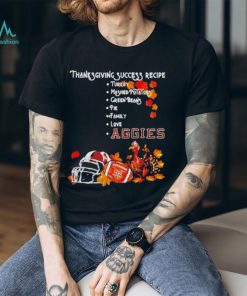 Official Texas Am Aggies Thanksgiving Success Recipe T Shirt