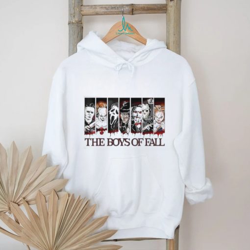 Official The Boys Of Fall Vintage Horror Movie Halloween Autumn Shirt