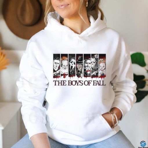 Official The Boys Of Fall Vintage Horror Movie Halloween Autumn Shirt