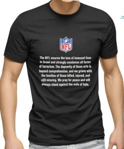 Official The NFL Mourns Loss Of Innocent Lives In Israel And Strongly Condemns Shirt