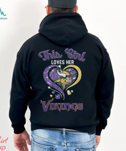Official This Girl Loves Her Minnesota Vikings Hearts 2023 T shirt