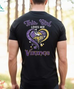 Official This Girl Loves Her Minnesota Vikings Hearts 2023 T shirt