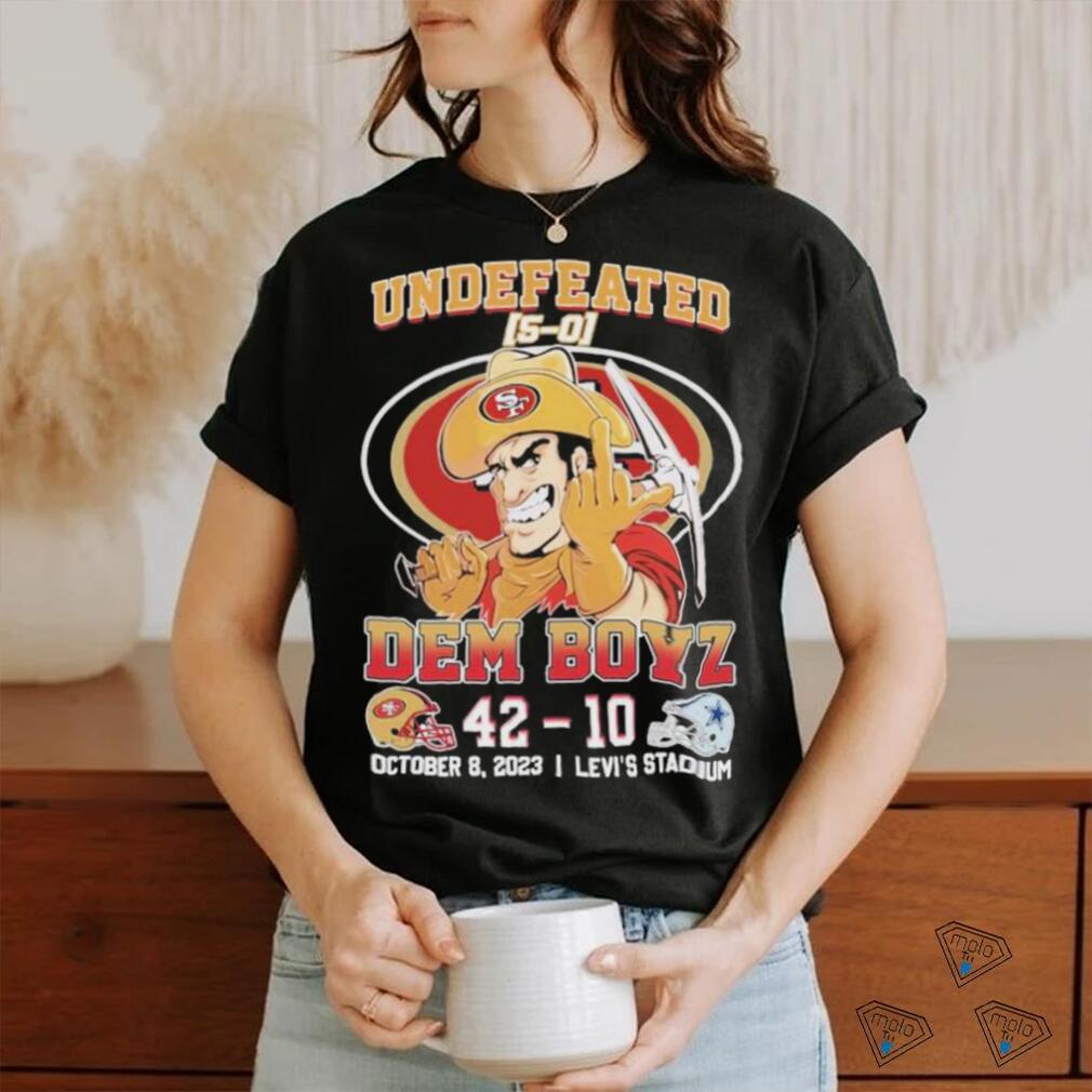 Official San Francisco 49ers 2023 Undefeated 5-0 49ers Beat Cowboys Shirt,  hoodie, sweater and long sleeve