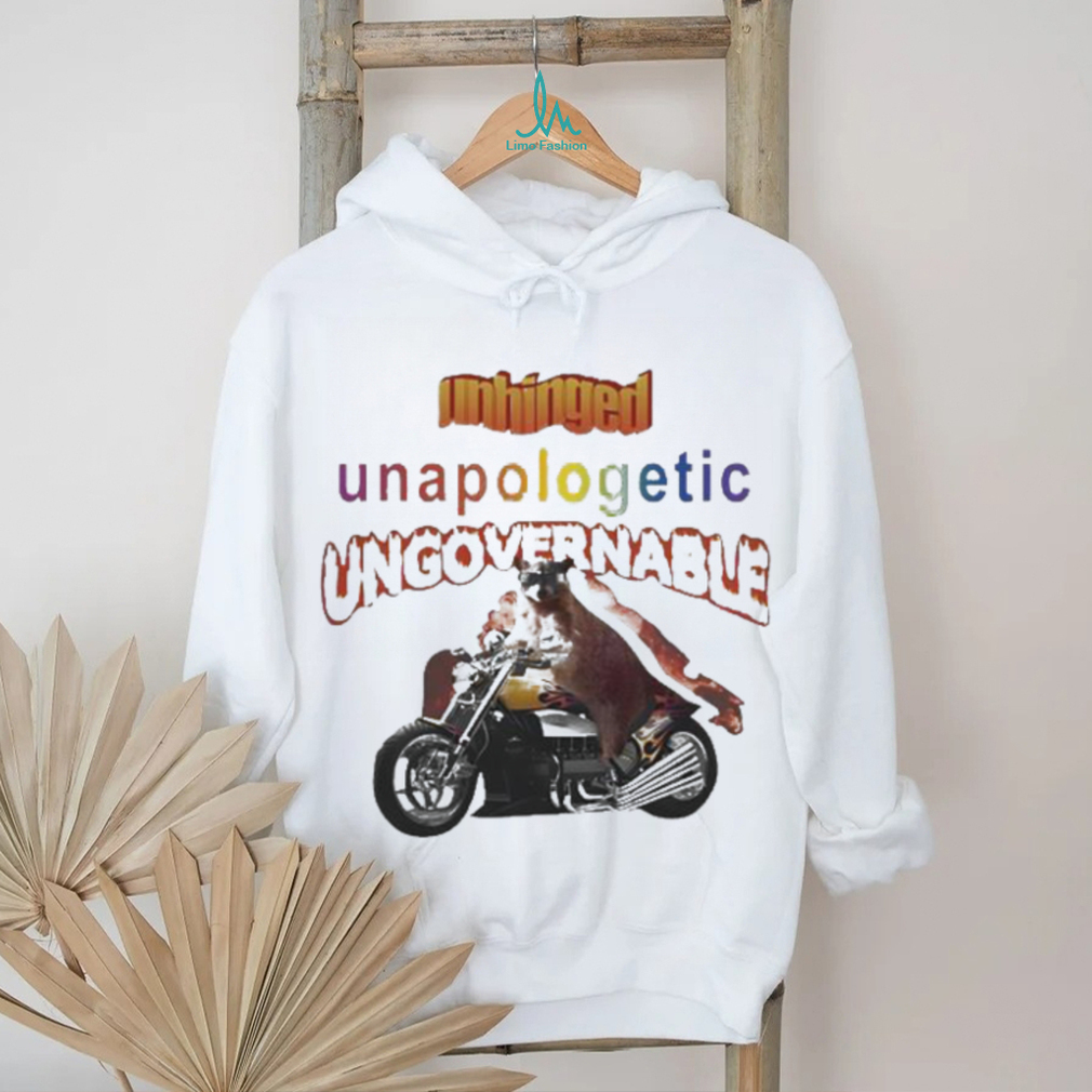 Official Unhinged Unapologetic Ungovernable Raccoon T Shirt Official Unhinged Unapologetic Ungovernable Raccoon T Shirt