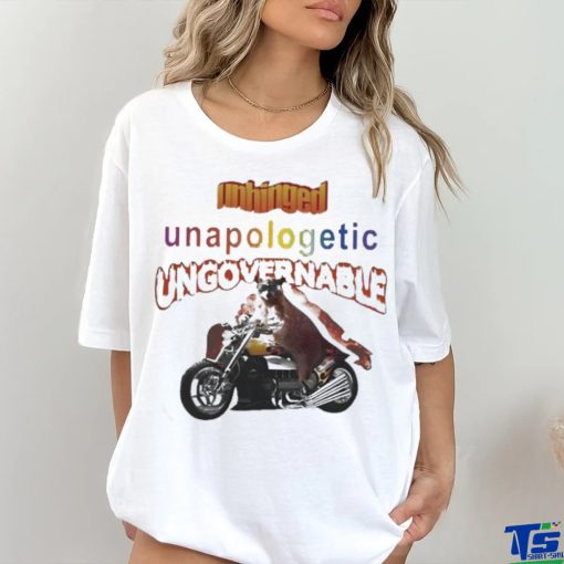 Official Unhinged Unapologetic Ungovernable Raccoon T Shirt