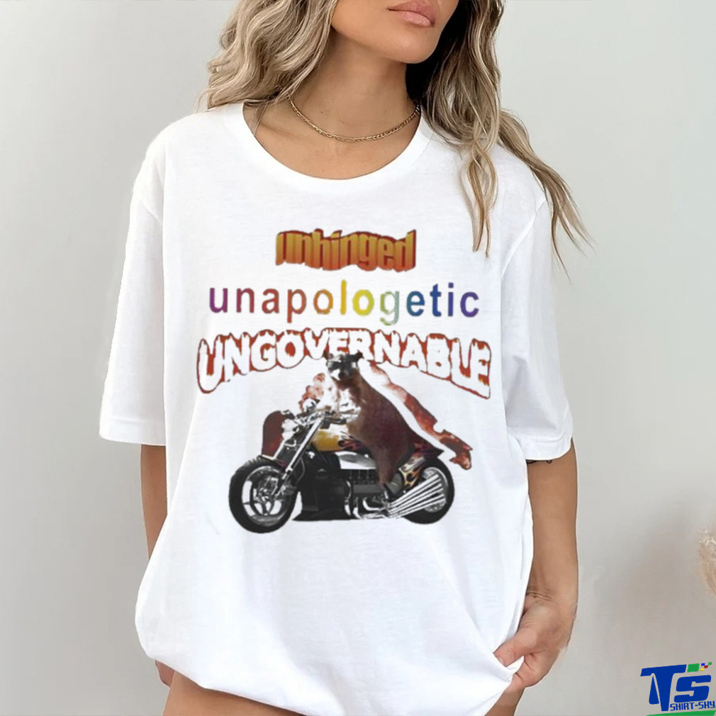 Official Unhinged Unapologetic Ungovernable Raccoon T Shirt Official Unhinged Unapologetic Ungovernable Raccoon T Shirt