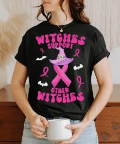 Official Witches Support Other Witches Halloween Witch Breast Cancer Shirt