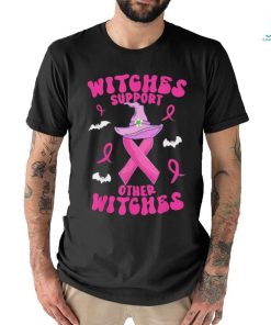 Official Witches Support Other Witches Halloween Witch Breast Cancer Shirt