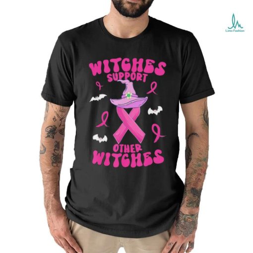 Official Witches Support Other Witches Halloween Witch Breast Cancer Shirt