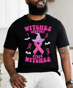 Official Witches Support Other Witches Halloween Witch Breast Cancer Shirt