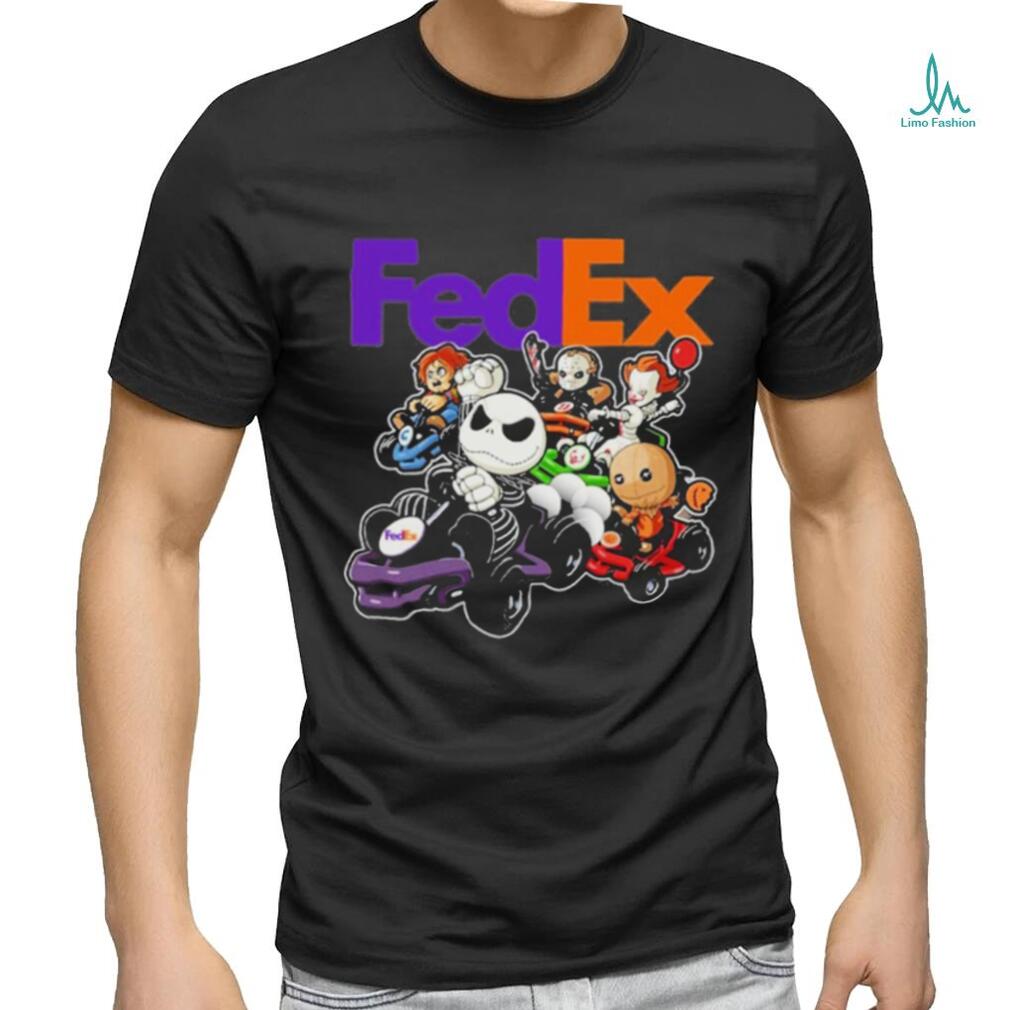 Official baby Jack skellington and baby stitch fedex halloween shirt Official baby Jack skellington and baby stitch fedex halloween shirt
