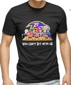 Baltimore Ravens on an abraded steel texture T-Shirt by Movie