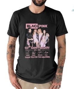 Official blackpink 07th anniversary 2016 2023 thank you for the memories shirt