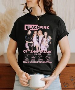 Official blackpink 07th anniversary 2016 2023 thank you for the memories shirt, hoodie, sweater, long sleeve and tank top Official blackpink 07th anniversary 2016 2023 thank you for the memories shirt