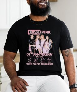 Official blackpink 07th anniversary 2016 2023 thank you for the memories shirt, hoodie, sweater, long sleeve and tank top Official blackpink 07th anniversary 2016 2023 thank you for the memories shirt