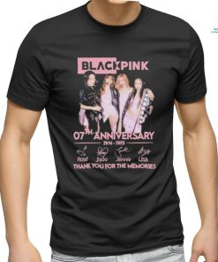 Official blackpink 07th anniversary 2016 2023 thank you for the memories shirt, hoodie, sweater, long sleeve and tank top Official blackpink 07th anniversary 2016 2023 thank you for the memories shirt