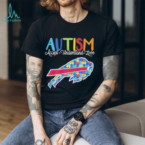 Official buffalo Bills NFL Autism Awareness Accept Understand Love Shirt