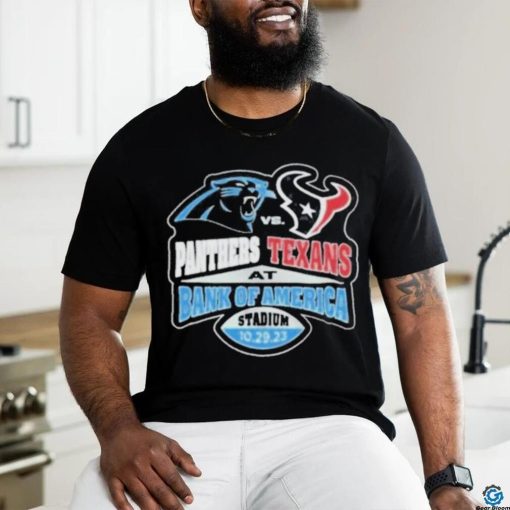Official carolina Panthers Vs Houston Texans At Bank Of America Stadium October 29, 2023 Shirt