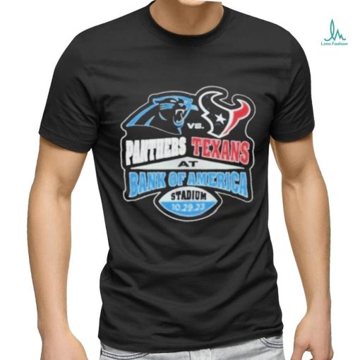 Official carolina Panthers Vs Houston Texans At Bank Of America Stadium October 29, 2023 Shirt