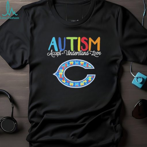 Official chicago Bears NFL Autism Awareness Accept Understand Love Shirt