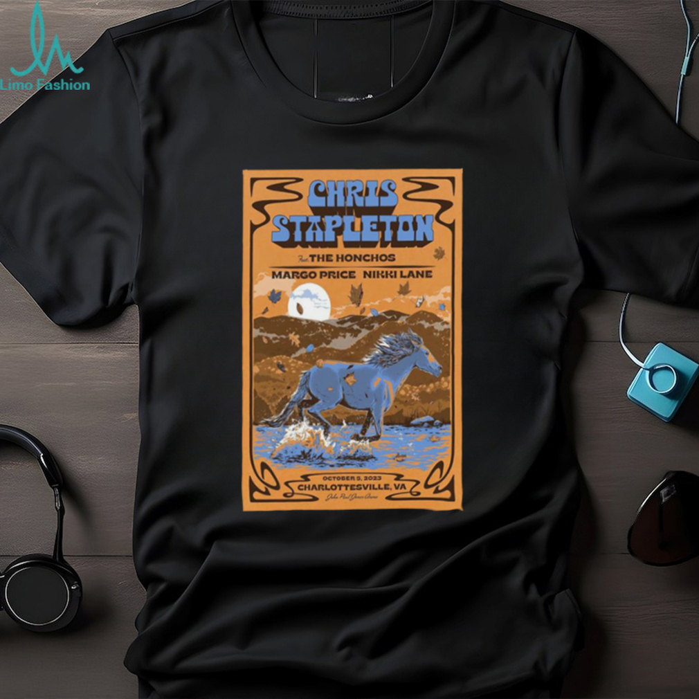 Official chris Stapleton John Paul Jones Arena Charlottesville, VA Event Poster October 5, 2023 shirt Official chris Stapleton John Paul Jones Arena Charlottesville, VA Event Poster October 5, 2023 shirt