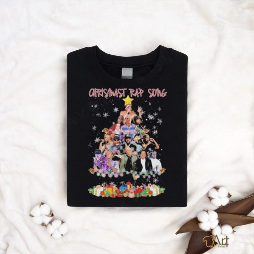 Official christmas Rap Songs pine tree merry christmas Shirt