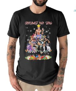 Official christmas Rap Songs pine tree merry christmas Shirt
