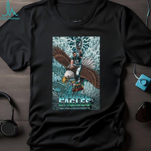 Official commanders vs eagles october 1 2023 Lincoln financial field poster shirt