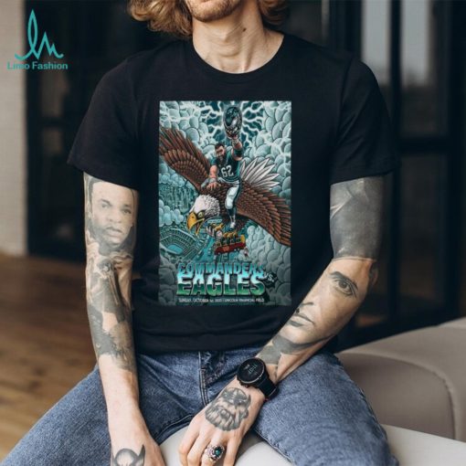 Official commanders vs eagles october 1 2023 Lincoln financial field poster shirt