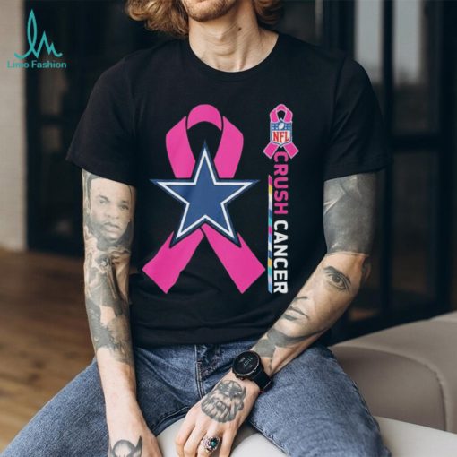 Official dallas Cowboys crush cancer NFL collections shirt