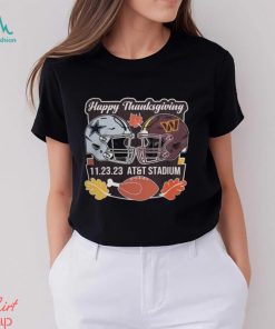 Official dallas Cowboys vs Washington commanders happy thanksgiving november 23 2023 at&t stadium Shirt