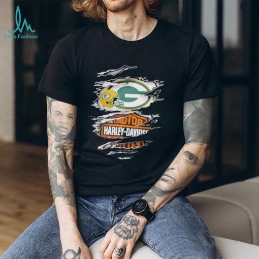 Official green Bay Packers Motor Harley Davidson 2023 Shirt