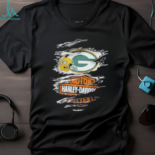 Official green Bay Packers Motor Harley Davidson 2023 Shirt